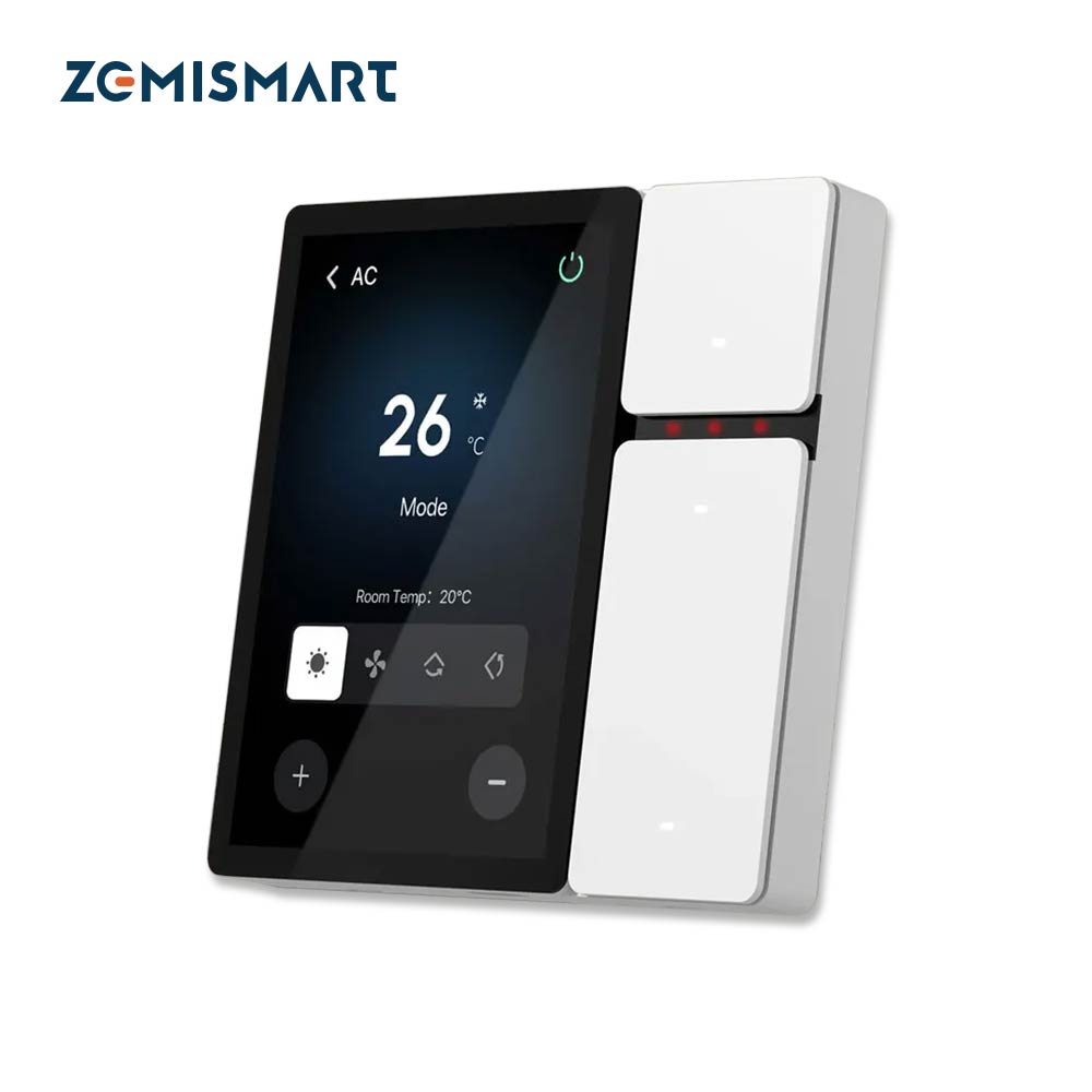 Matter Hub Thread - Zemismart 3.5インチWiFiスマートセントラルコントロールパネルタッチスクリーン内蔵BLE SigメッシュハブIRコントロール、Tuyaスマートアプリ対応