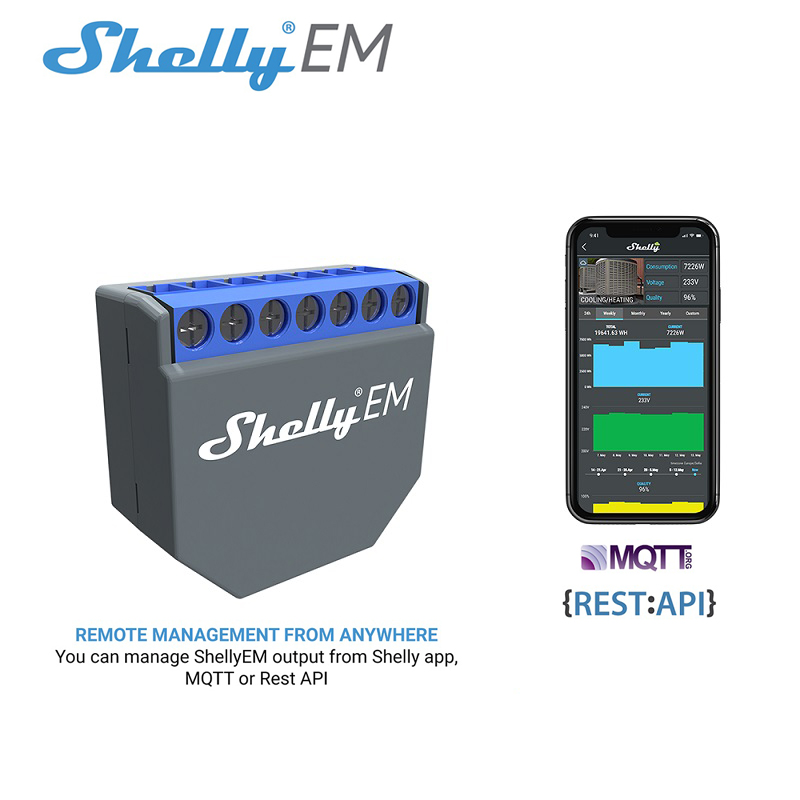シェリーEM Wifiスマートライフコントローラースイッチス - Shelly Relay Module のレビューと価格