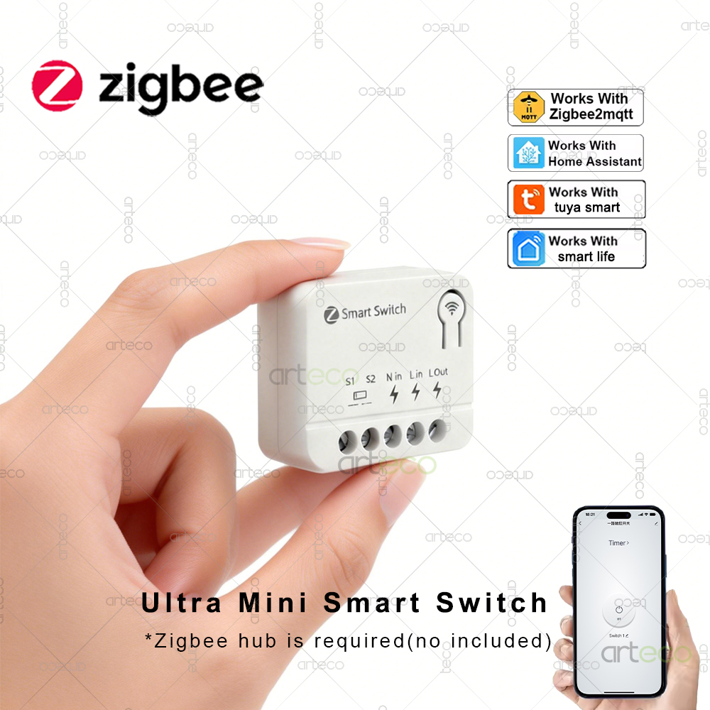 Zigbee ミニブレーカー DIY スマートスイッチモジュ - Home Automation Diy のレビューと価格